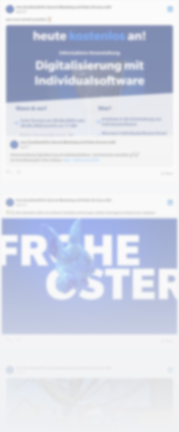 LinkedIn Feed Platzhalter